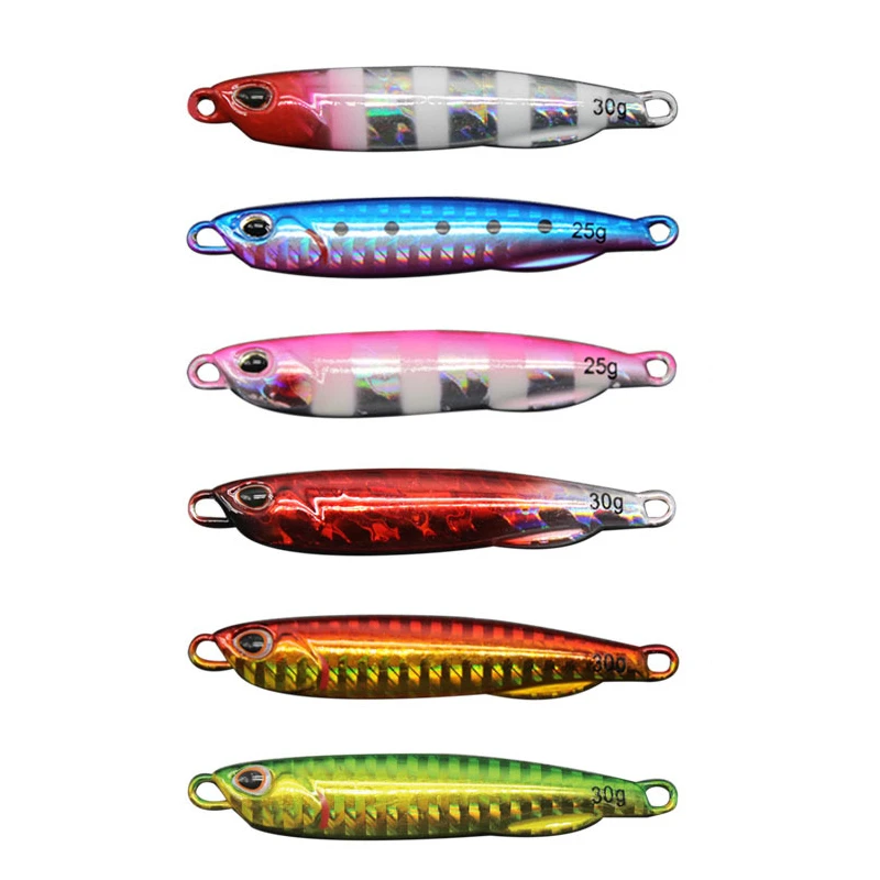 Fargiant Fishing Spoons Jigging Lure Easy Shiner Jig Artificial Shads Sequin Metal Hard Bait For Sea River Articulos De Pesca
