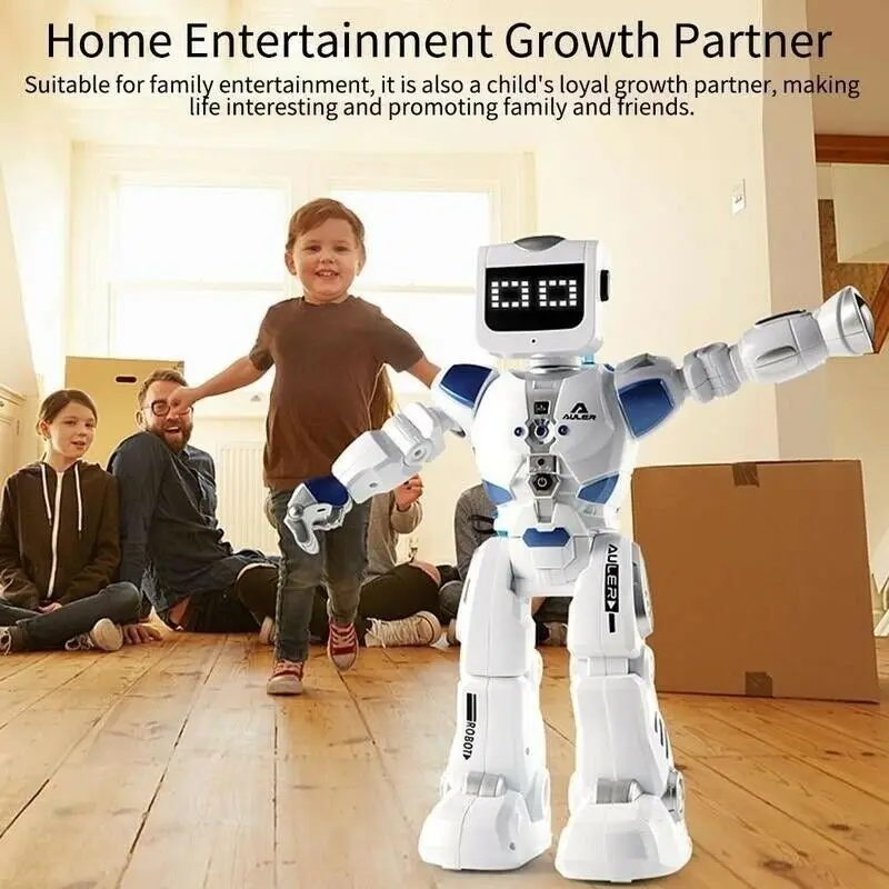  Intelligent Alpha Robot Toy Hydroelectric Hybrid Smart Robot RC Sound Control Singing Dancing Robot - 4000506635031
