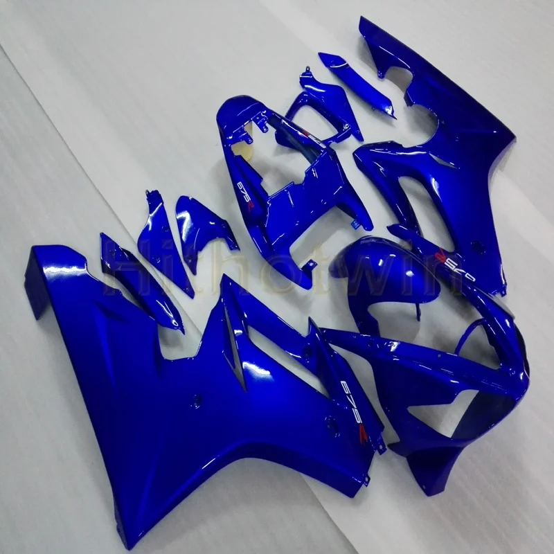 Free Screws+Custom Injection white blue Motorcycle cowl for Daytona 675 2006 2007 2008 ABS fairing - Цвет: B