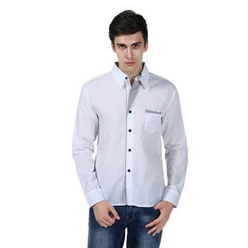 

Men Shirts Long Sleeve 2019 Korean Slim Design Formal Casual Male Dress Shirt Plus Size Business Men Clothing