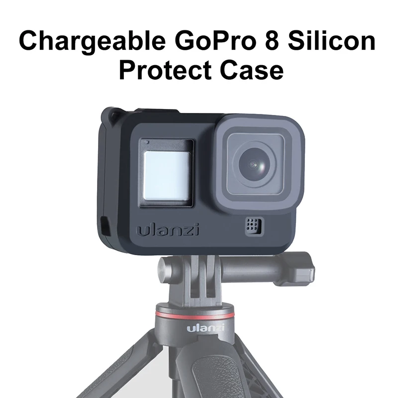Черный Защитный чехол для камеры Ulanzi Gopro 8 Защитная крышка объектива силиконовый