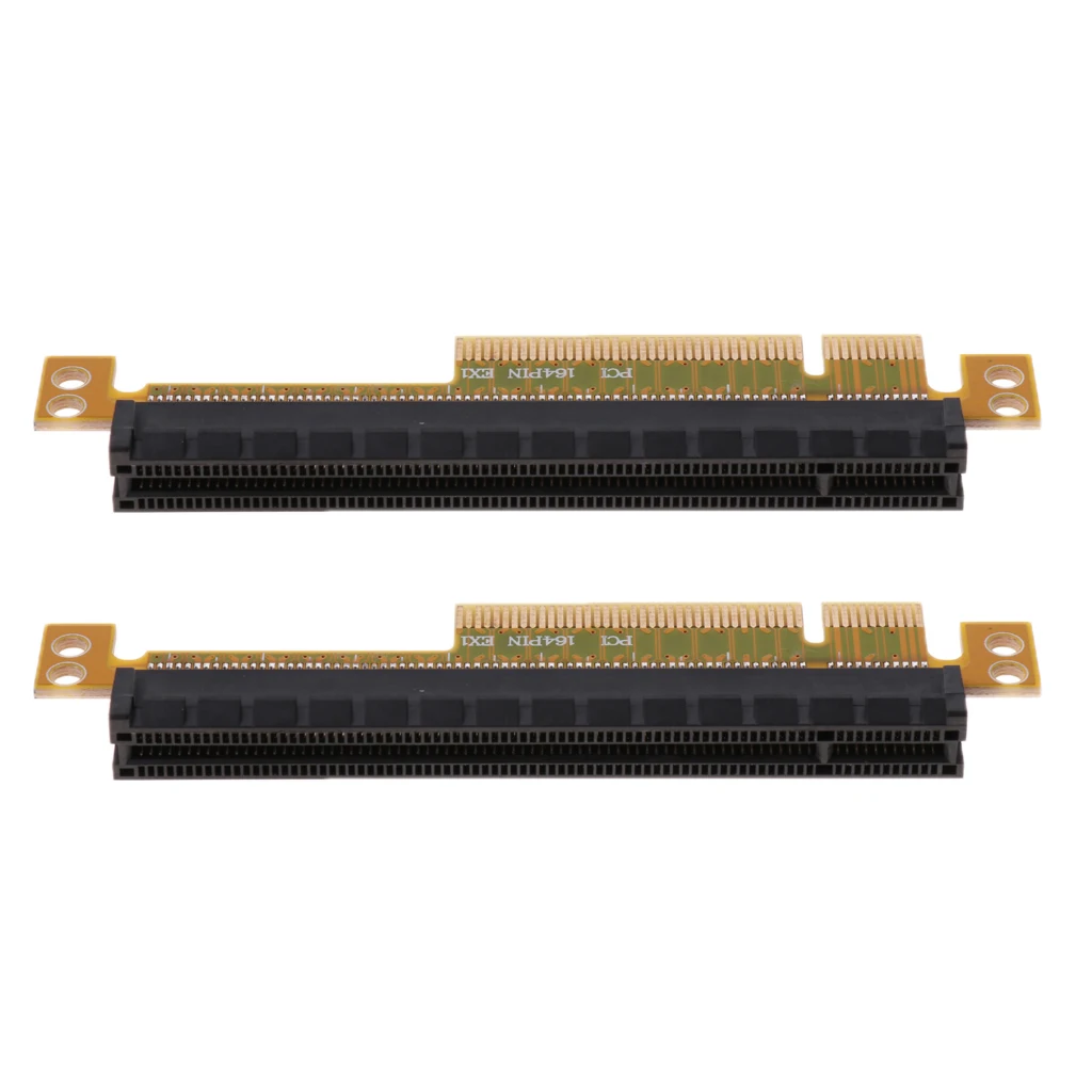2Pcs PCI Express Riser Card x8 to x16 Slot Adapter Board 4-layer Circuit