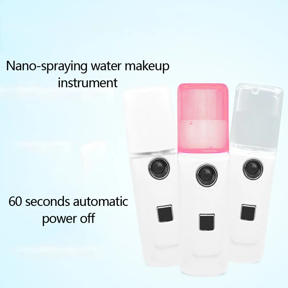Mini Cosmetic Face Evaporating Instrument Usb Charging Nano Spray Water Tank Mini Steamed Face Humidifier Portable 3