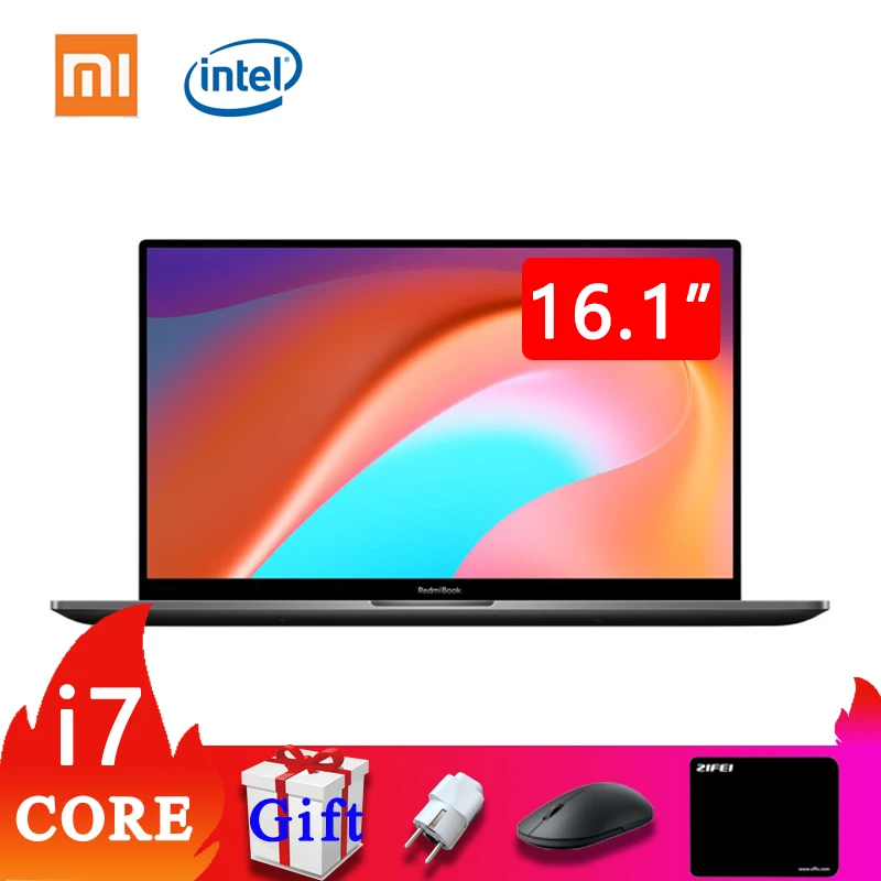 Ноутбук RedmiBook 16 xiaomi ноутбук 1 дюймов FHD экран intel mi ноутбук|Ноутбуки| |