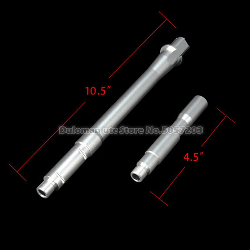 Duloman utc серебро 10," /14,5" конвертируемая Наружная трубка-удлинитель для страйкбола AEG CNC алюминиевая Наружная трубка 14 мм CCW