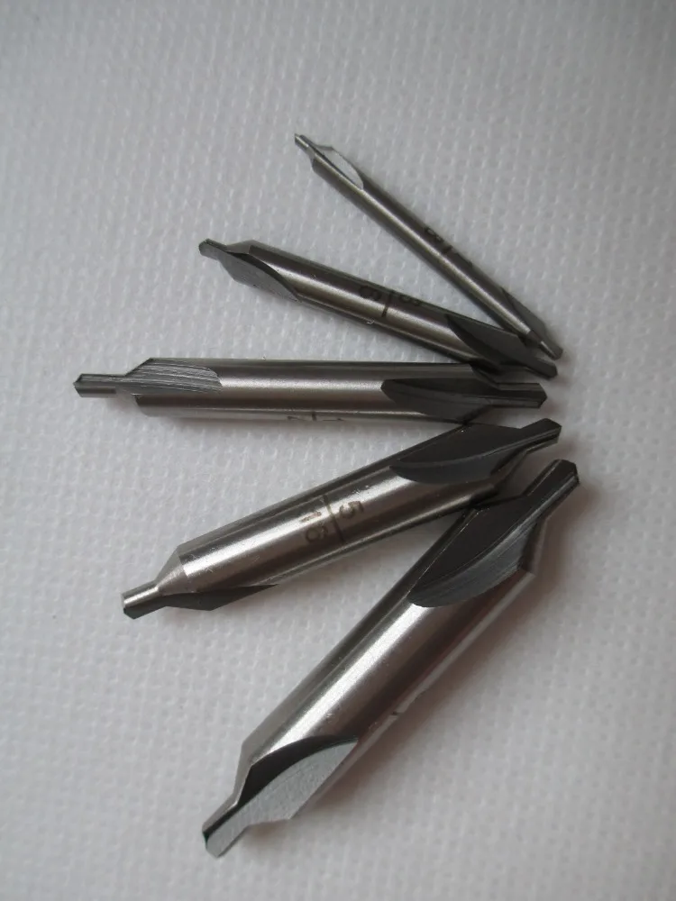 1/8 &quot3/16" 1/4 &quot5/16" 3/8 &quot5 шт. центр HSS 60 градусов сверла для комбинированная