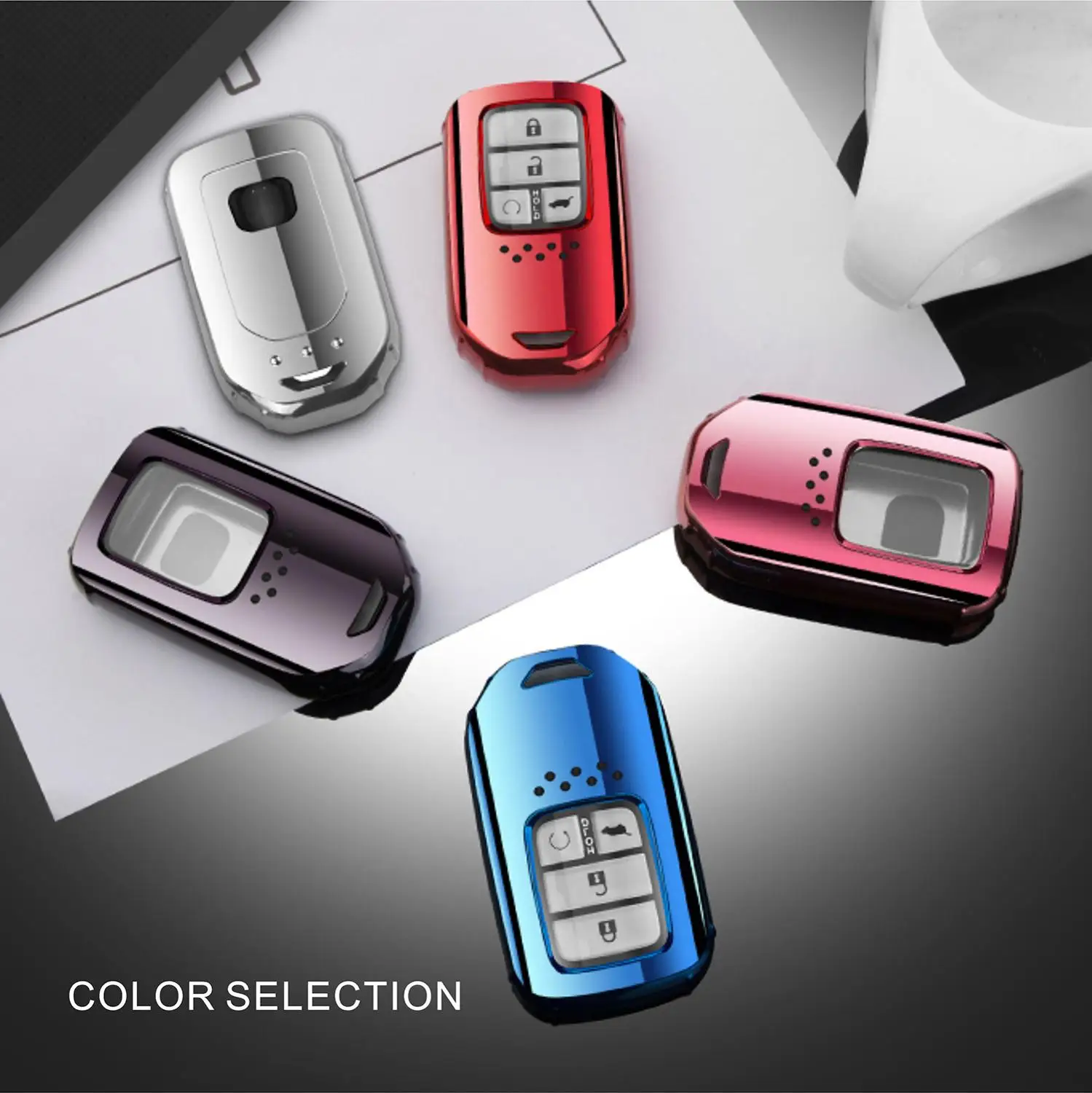 TPU Car Key Case Cover Shell For Honda Accord 9 Crider City Vezel Spirior Odyssey Civic Jazz HRV CRV Fit Freed Jade