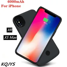 KQJYS 6000mAh Portable Battery Charging Case for iPhone XR High Quality External Power Bank for iPhone XS Max