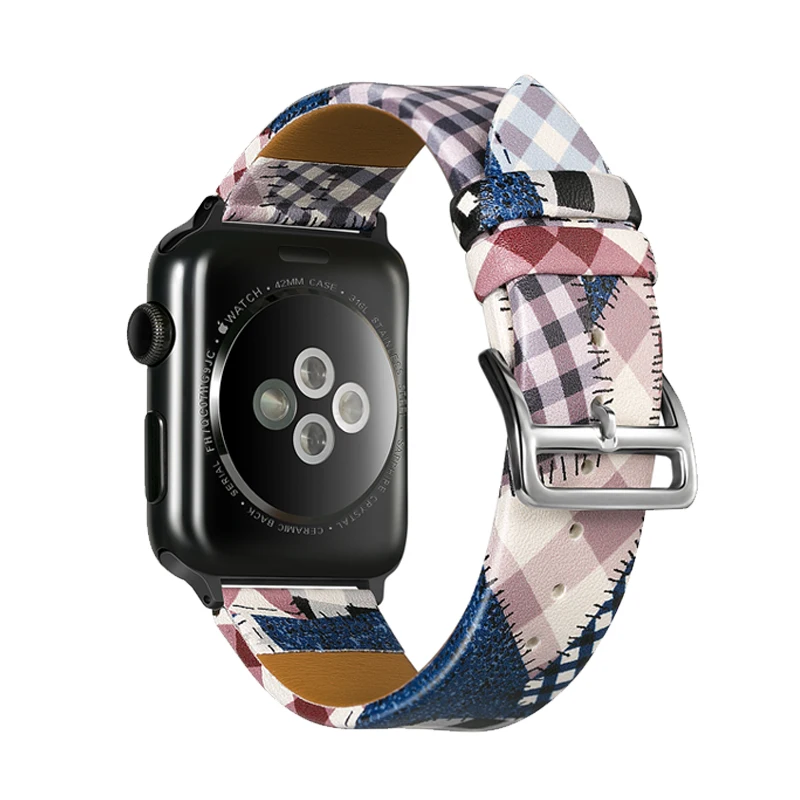 National Wind leather strap for apple 