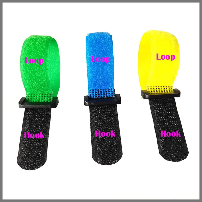 50 Stück Individuell Bedruckbare Nylon-Klettverschlüsse mit Ihrem Logo, Kabelbinder, Klebeband zur Kabelorganisation – Detail 8
