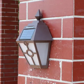 

Solar Power Lamp Waterproof Lights LED Wall Mount Light Low Power Consumption Super Bright Outdoor Garden Pathway Fence Light