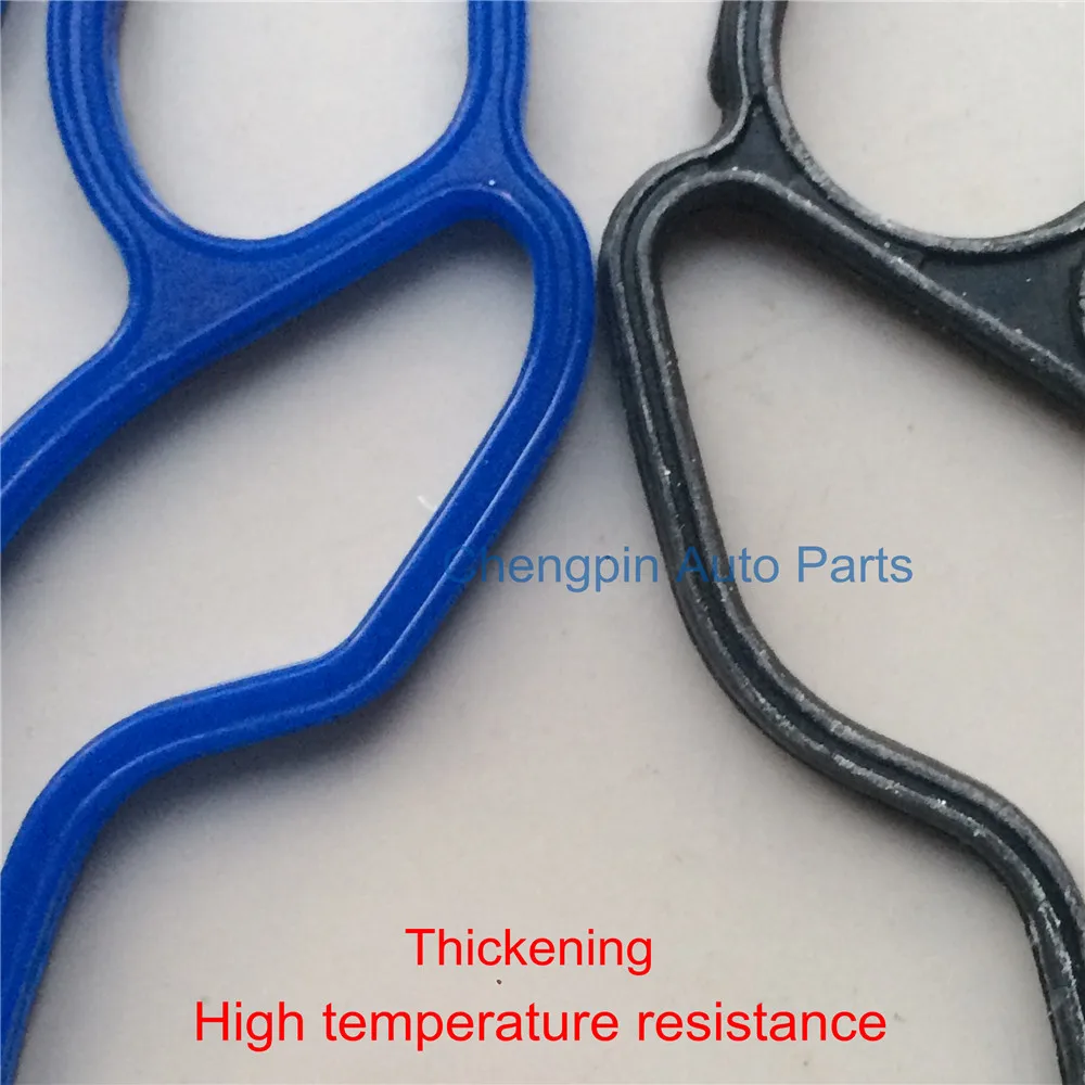 Cooling System Oil Cooler Gasket Seals Blue OEM# 24445723 55354072 55354071 For Chevrolet Cruze 1.6L 1.8L Sonic Astra Zafira