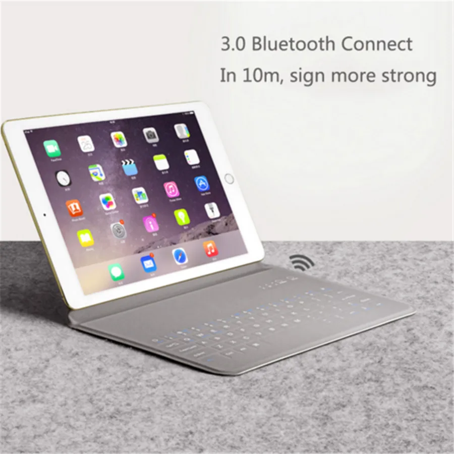Desxz 10," дюймовый чехол Беспроводная Bluetooth клавиатура для ipad Pro складные чехлы Защитный чехол Ультратонкий для планшета IOS widows