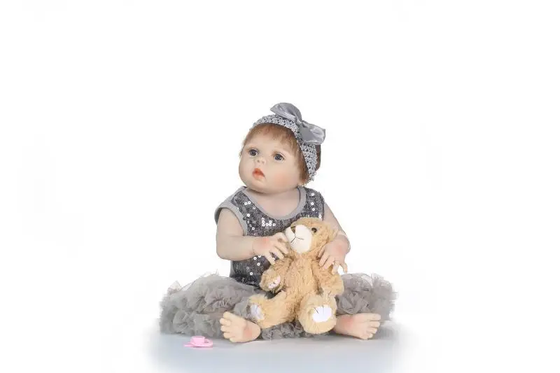 

All Silicone Doll Baby 56CM 20inch NPK Doll Bebe Reborn Dolls Girl Lifelike Reborn Doll Fashion Boy Newborn Reborn Babies