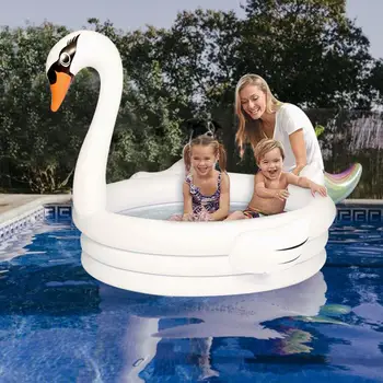 

Large Inflatable Swimming Pools Flamingo-shaped Children's Swimming Pool Family Three-layer Circular Ring Pool
