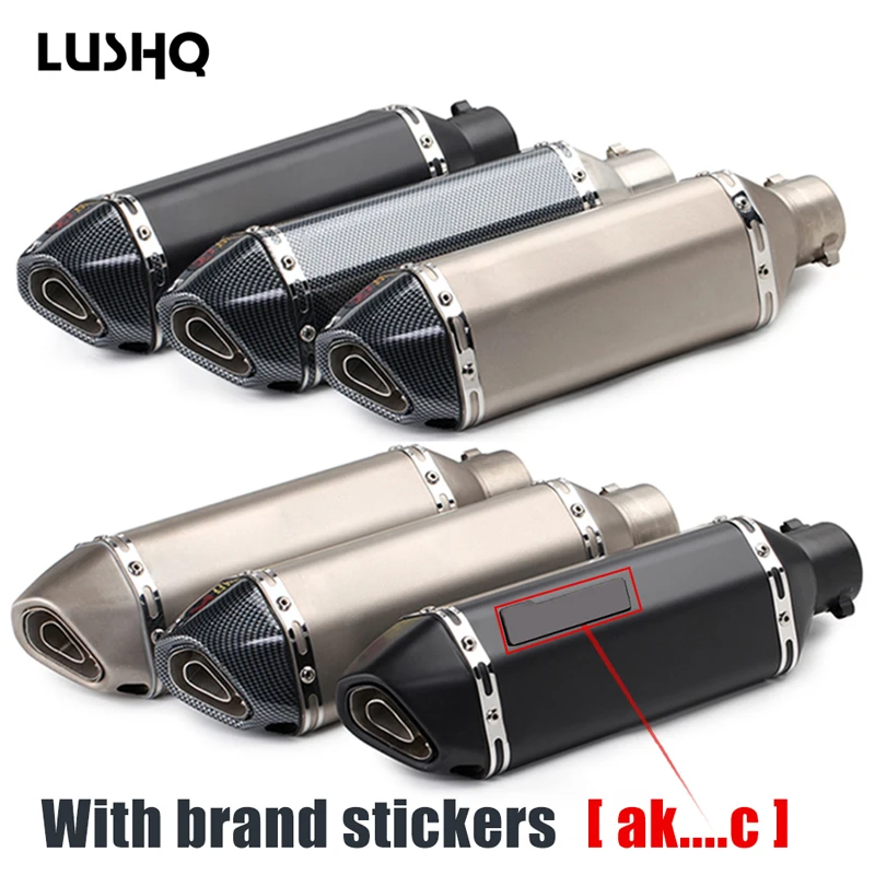 

motorcycle exhaust pipe escape moto muffler For yamaha ybr 125 bmw r nine t honda cbr 900 rr yamaha xt 660 yamaha xjr 1300