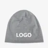 Custom Cotton Beanies for Women Personalized Winter Knit Beanie Hat Winter Warm Thick Skull Cap Print Logo 4