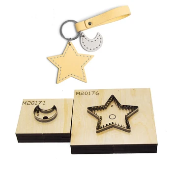 

Japan Steel Blade Die Cut Steel Punch KeyChain Pendant Cutting Mold Wood Dies Cutter Template for Leather Crafts 50mm