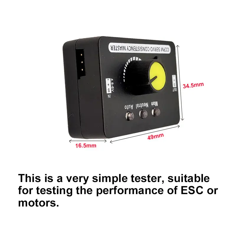 Multi Servo Tester 3CH ECS Consistency Speed Controler Power Channel CCPM Meter Master Checker RC Drone Helicopter RC Hobby image 5