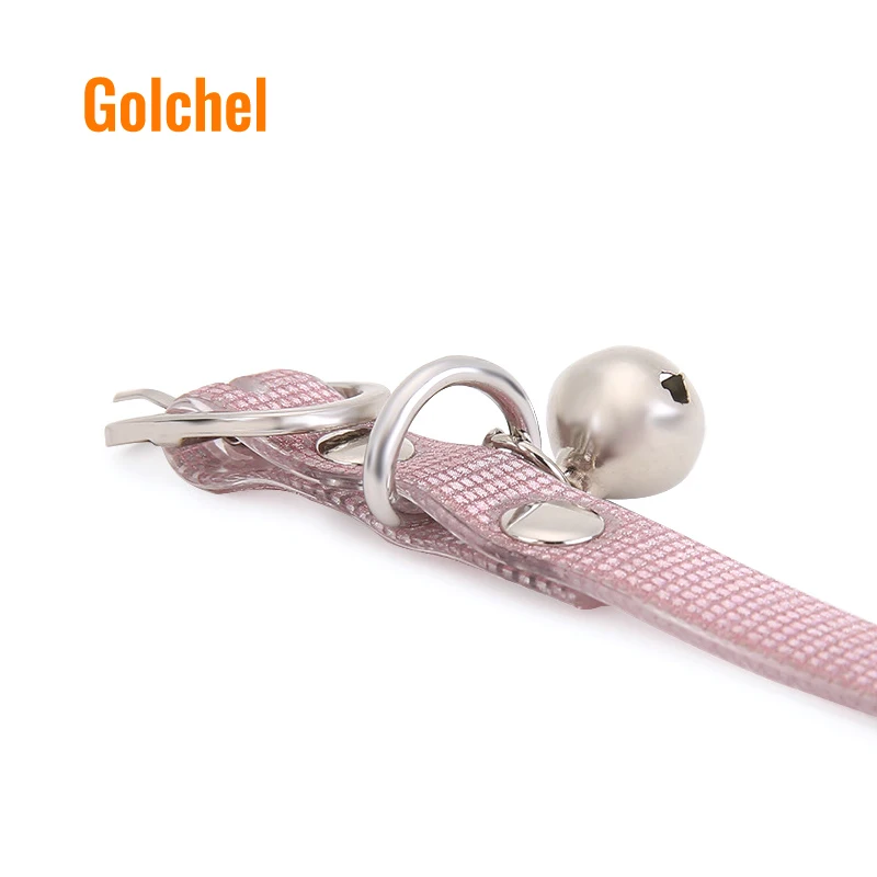 Cat collar with bells fashion puppy neck strap soft PU safety kitten collars pets accessories Cat collar with bells fashion puppy neck strap soft PU safety kitten collars pets accessories