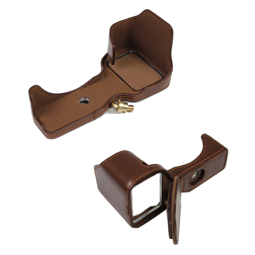 PU leather case camera half cover For SONY ILCE-6600 A6600 cameras bag portable Shell With Battery Opening | Электроника