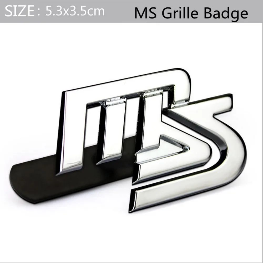 1 компл. Хром Черный MS маздаспеед для авто кузова обе стороны передняя решетка