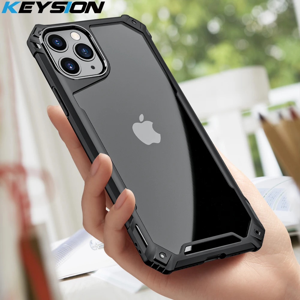 KEYSION модный противоударный чехол для iPhone SE 2020 11 Pro Max прозрачная задняя крышка