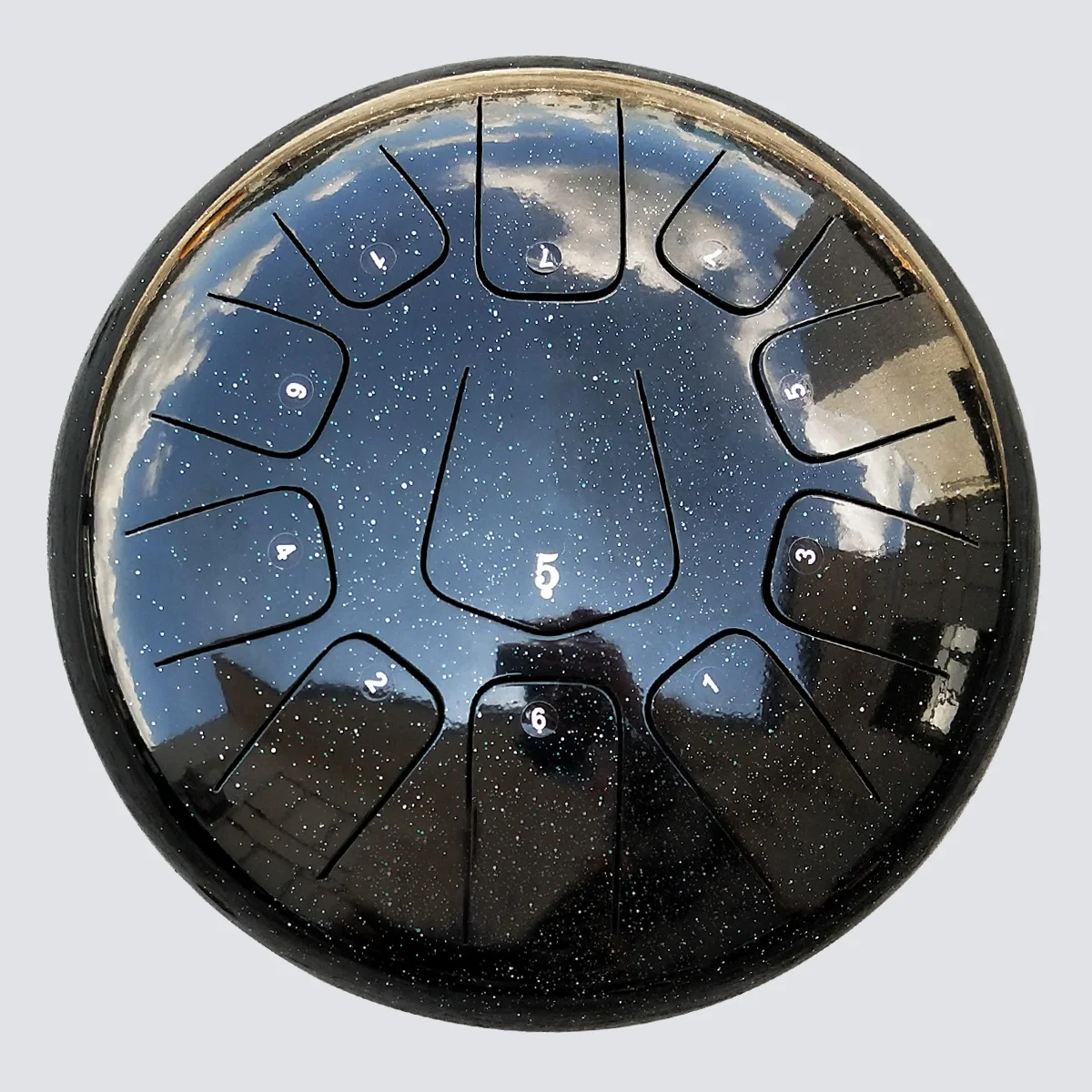 AS TEMAN TANK DRUM HANDPAN INSTRUMENT C MINOR STARRY SKY SERIES BLACK STEEL TONGUE DRUM WITH GIFT SUITABLE IN US