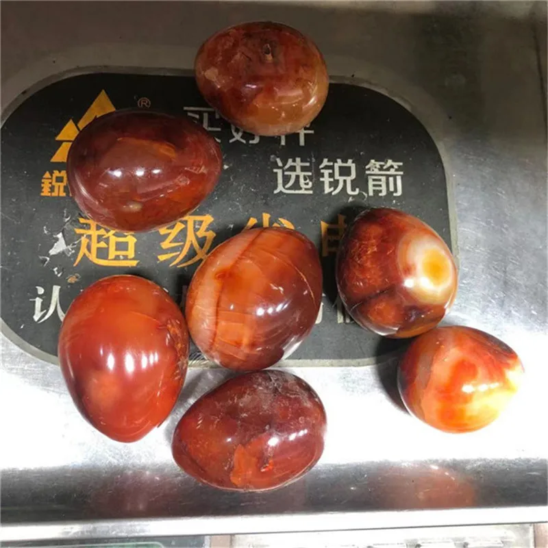 Natural Carnelian Eggs Quartz Crystals Healing Gemstone Agate Yoni Eggs For Halloween Gifts 6