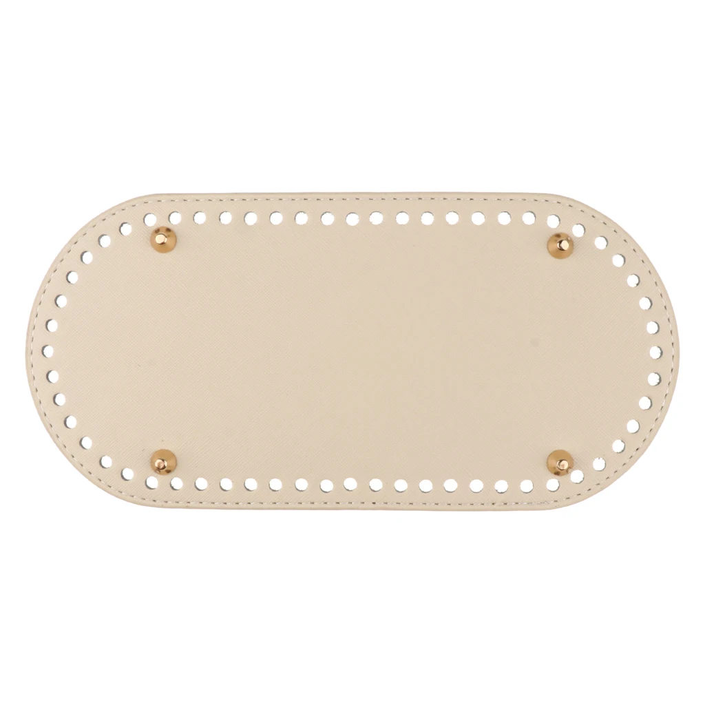 3x Hand-woven Bag Pad Accessories Tote Bottom Insert Pet Bags Cushion Beige