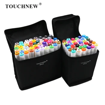 

TOUCHNEW Marker Sketch Art Markers Watercolor Brush Pen Dual Headed Oily Alcohol Manga Animation Drawing Painting Art Supplies