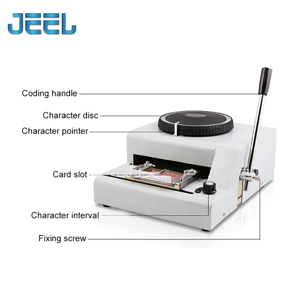 

PVC Manual Embossing Machine VIP Membership Card Typewriter Multifunction Convex Code Printer Coding Machine