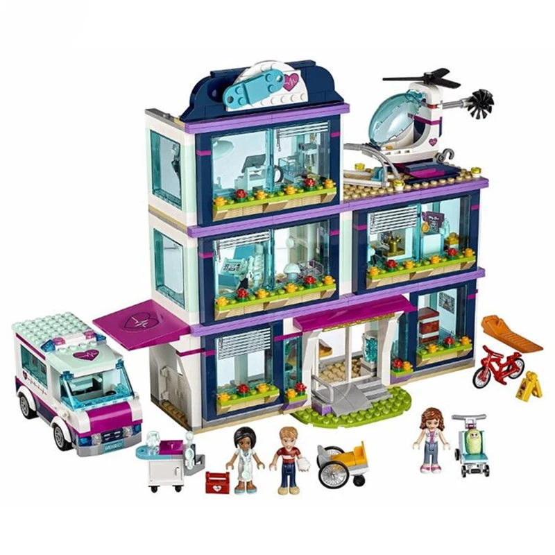 In Stock Heartlake City Park Castal Love Hospital Girl Friends Building Block Compatible Lepining Brick Toys for Girls | Игрушки и хобби