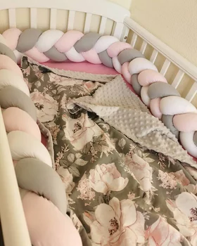 

3M/2M/1M Newborn Baby Bed Bumper Protector Tour De Lit Bebe Tresse Crib Bumper Pillow Bed Bumper Baby Room Decor