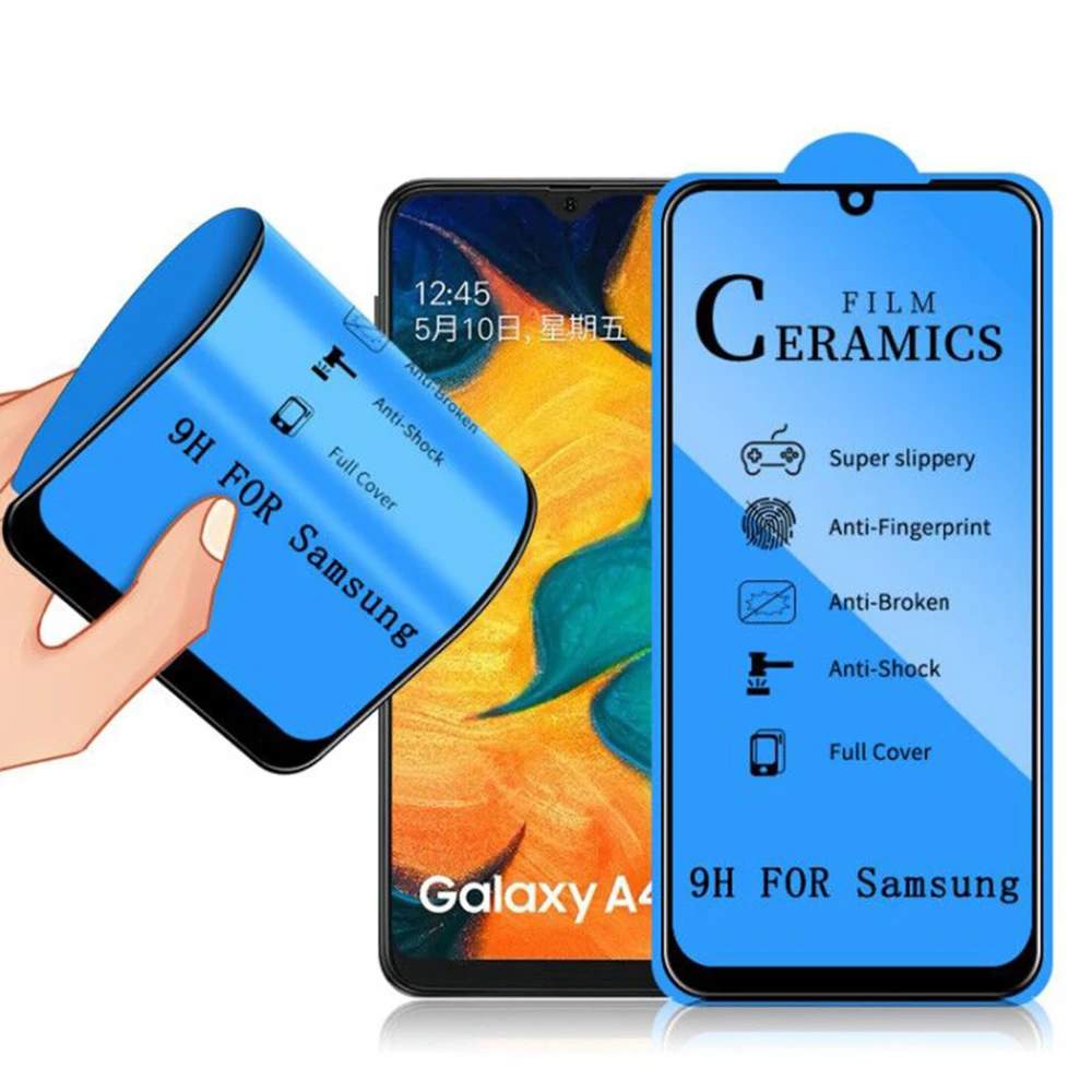 10 шт. мягкий, керамический Экран протектор для samsung Galaxy A90 A80 A70 A60 A50 A40 Защитная пленка для A20 A10 M30 10D защитная пленка