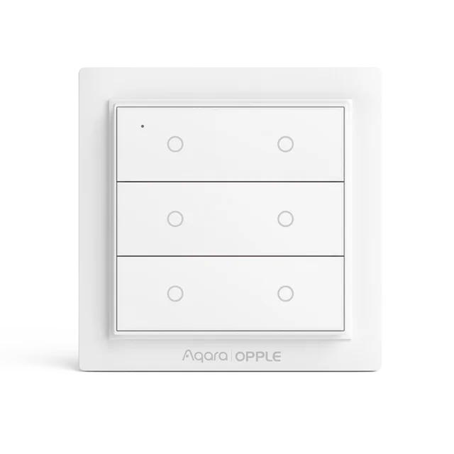 6 keys Умный переключатель Aqara oppple Zigbee, светильник, умное управление приложением, беспроводной настенный переключатель, работает с Mijia App Apple Homekit - Цвет: 6 keys
