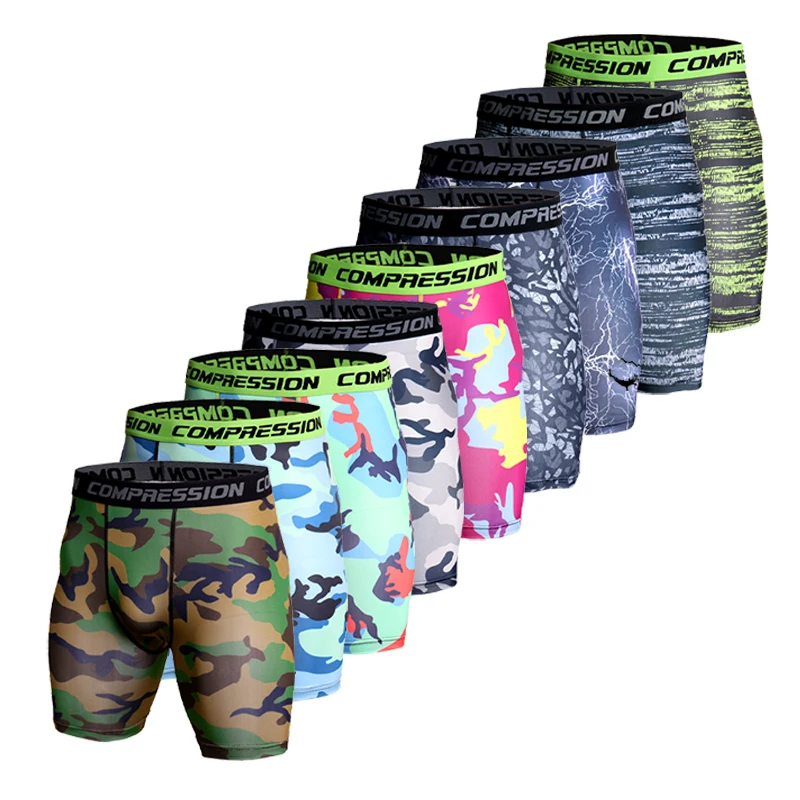 Compression Shorts Men Sports Swimming 