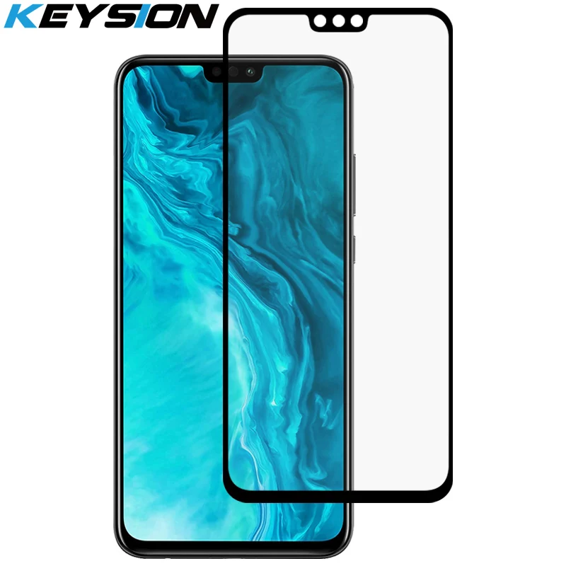 Закаленное стекло KEYSION 9D для Huawei Honor 9X Lite прозрачное с полным покрытием | Мобильные