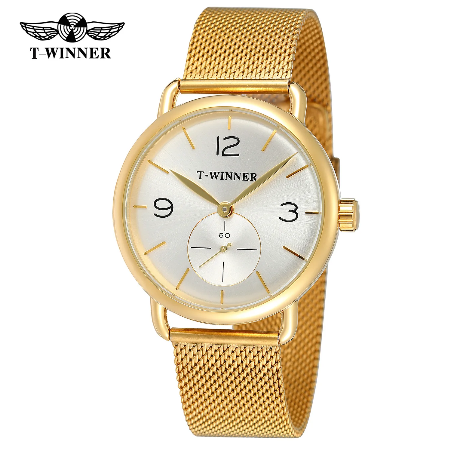 

Table T-Winner Table Men's Fashion Casual Classic Watch Watrproof Watch Manual Analog Watch