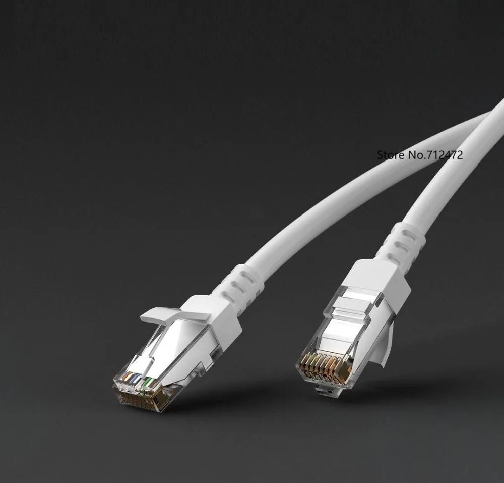 Xiaomi CAT6 Gigabit Ethernet сетевой кабель RJ45 сетевой порт Lan кабель 1000Mbp стабильный для ПК маршрутизатор ноутбук 1 м 2 м