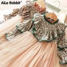 Новое поступление; осеннее платье для девочек; коллекция года; модное платье в британском стиле с длинными рукавами и цветочным рисунком для девочек; элегантное платье маленькой принцессы