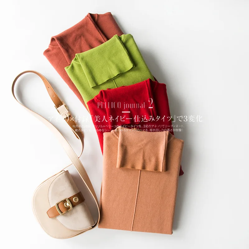 

2019 Autumn And Winter New Style High Collar WOMEN'S Dress Cashmere Sweater Solid Color Pullover Knit Low Waist Jersey Underwear
