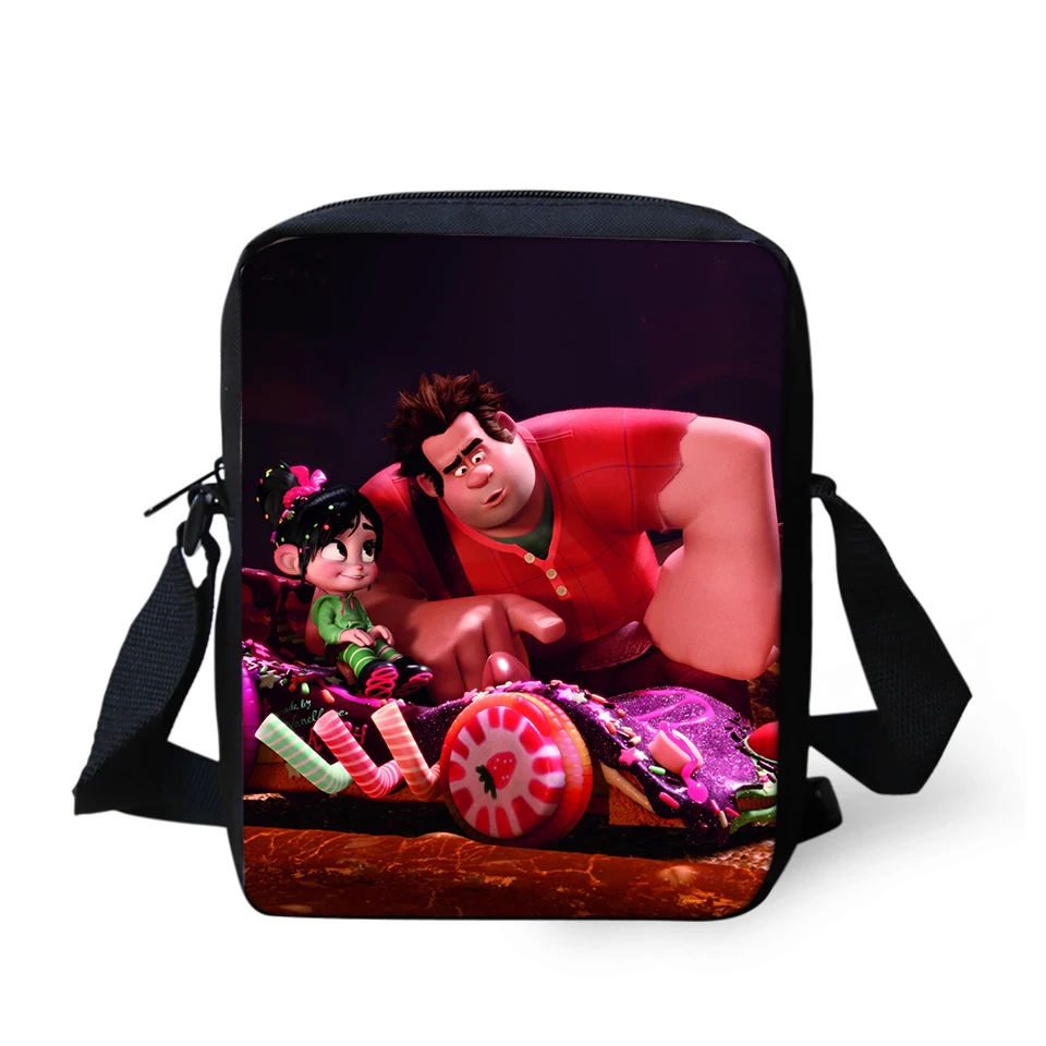 

HaoYun Women's Messenger Bags Wreck-It Ralph Pattern Girls Cross Body Bags Cartoon 3D Anime Design Girls Mini Flaps Purse Bags