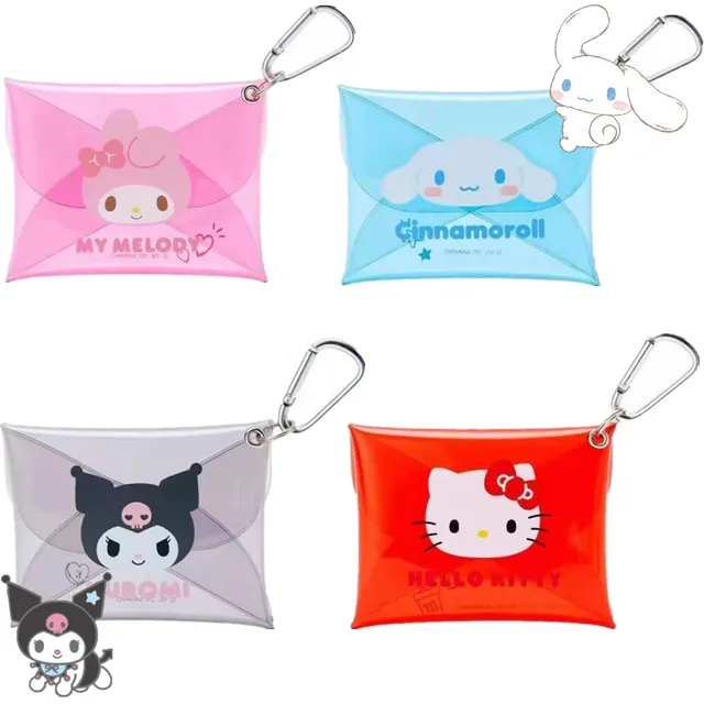 Cute Kawaii Sanrioed Purin Dog Kuromi Cinnamoroll HelloKt My Melody Silicone Doll Coin Purse Pendant PVC Coin Bag Holiday Gift 1