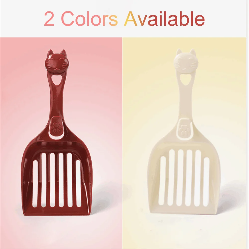 Durable Pet Dog Cat Plastic Cleaning Tool Puppy Kitten litter Scoop Cozy Sand Scoop Poop Shovel Product For Pets Cat Supplies (1)