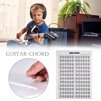 

Guitar Chord Fingering Diagram Exercise Diagram Guitar Learning Tool Teaching Poster Sticker Folk Classical Electric Guitar