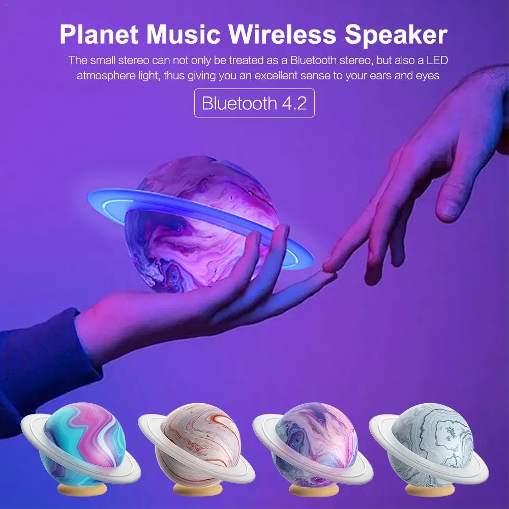 

Wireless Bluetooth Speaker Planet Styling Music Player Portable Stereo Waterproof Speaker Audio Electronics With Voice Prompt