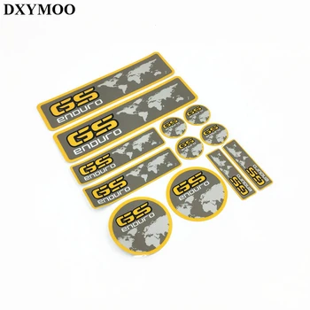 

1 Set Yellow Grey ADV GS ENOURO Racing Car Stickers Motorcycal Tail Box Helmet Decals for R1200GS F800 F700 GS ADVENTURE