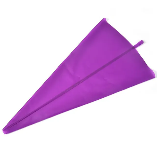 4 Méretű Lila Szilikon Csővezeték -Táska Újrafelhasználható Jeges Tejszínes Tészta Táskák Torta Díszítő Szerszám Diy Fondant Cukrász Lógó - Image 2