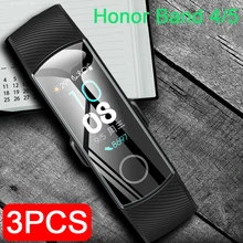 3 шт./партия, Полноэкранный протектор для huawei Honor Band 4 5, защитная пленка на Honor Band4, мягкая пленка, не закаленное стекло